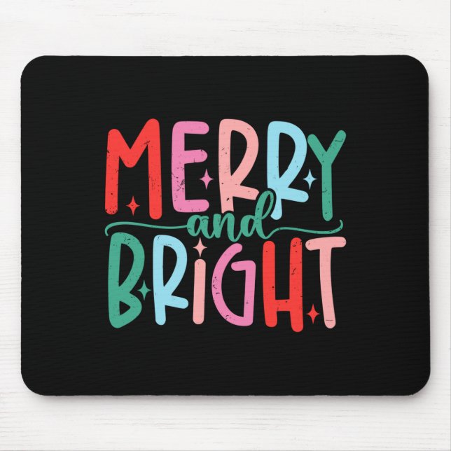 Mousepad Merry &amp; Bright Moody &amp; Uptight Matching Co (Frente)