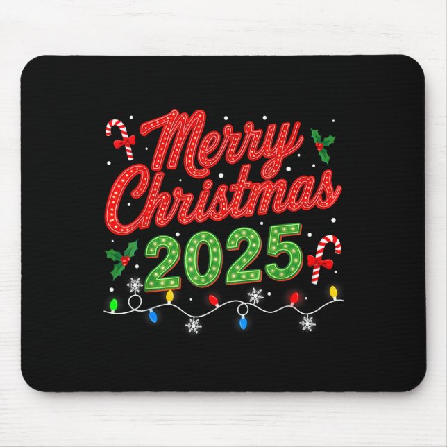 Mousepad Merry Christmas For Women Men Boys Youth Xmas  (Frente)