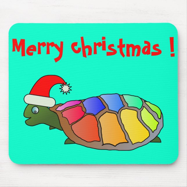 MOUSEPAD "MERRY CHRISTMAS" PAPAIS NOEIS TURTLE (Frente)