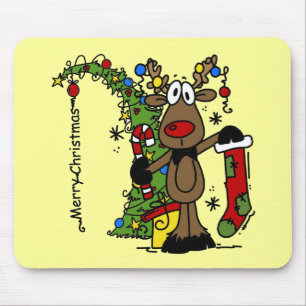 Mousepad Merry Christmas Reindeer