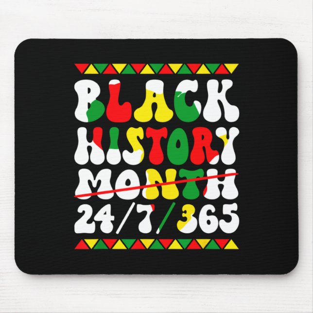 Mousepad Mês da História Afro Melanina Mulheres Negras Afro (Frente)