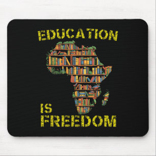Mousepad Mês da História Negra Educação É Liberdade Chá Pre
