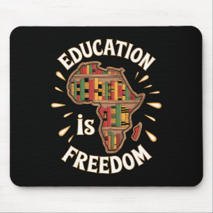 Mousepad Mês da História Negra Educação Liberdade Afro-Amer