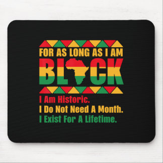 Mousepad Mês da História Negra Enquanto Eu For Orgulho Negr