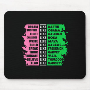Mousepad Mês da História Negra Fofo Aka Camiseta Divertida