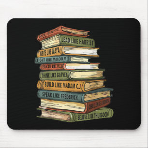 Mousepad Mês da História Negra Líderes Negros Afro-American