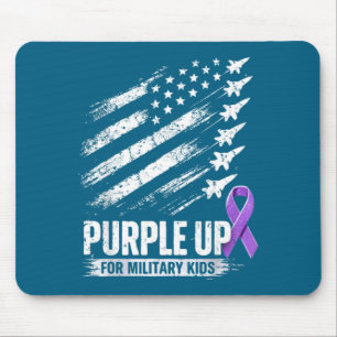 Mousepad Mês das crianças militares Purple up