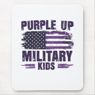 Mousepad Mês de Awreness Militar Roxo