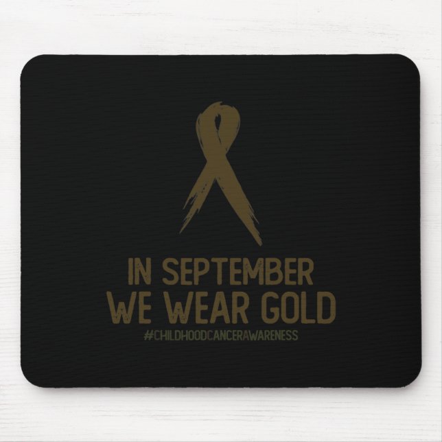 Mousepad Mês De Consciência Do Cancer Infantil Em Setembro (Frente)