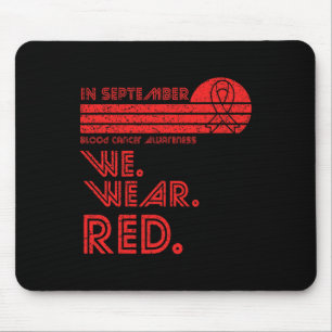 Mousepad Mês de consciência dos Canceres de sangue em setem