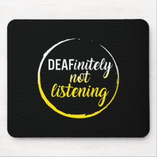 Mousepad Mês de Consciência Sem Ouvir Asl Lang