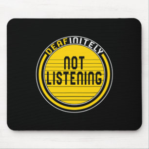 Mousepad Mês de Consciência Sem Ouvir Asl Lang