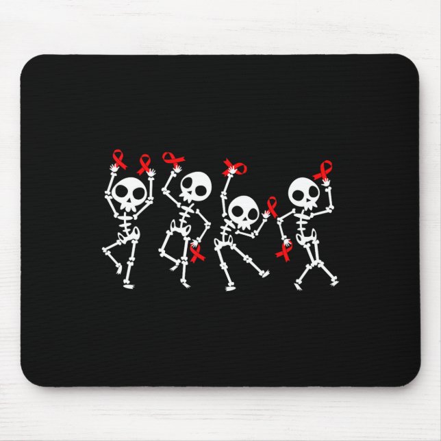 Mousepad Mês de Conscientização sobre Doenças Cardíacas Esq (Frente)
