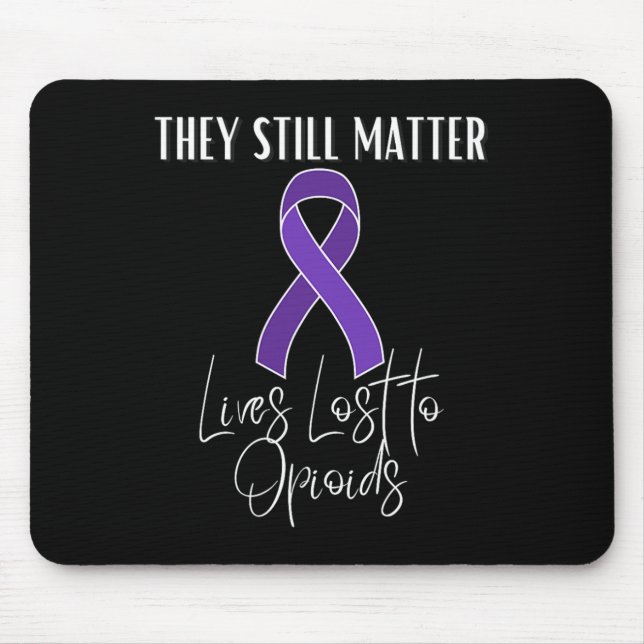 Mousepad Mês de Conscientização sobre Opioides Perdeu Ente  (Frente)