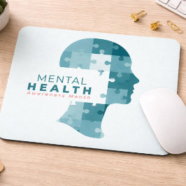 Mousepad Mês de Conscientização sobre Saúde Mental