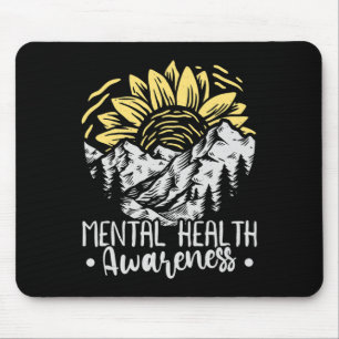 Mousepad Mês de Conscientização sobre Saúde Mental do Giras