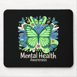 Mousepad Mês de Conscientização sobre Saúde Mental Veste Ve