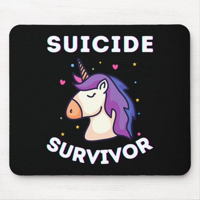 Mousepad Mês de Prevenção à Conscientização do Unicórnio So (Frente)