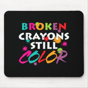 Mousepad Mês de Sensibilização para a Saúde Mental Crayons