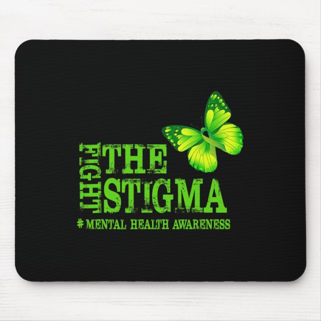 Mousepad Mês de Sensibilização para a Saúde Mental do Estig (Frente)
