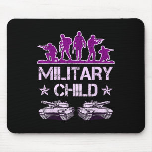 Mousepad Mês Infantil Militar Para Crianças Roxadas Para Ca