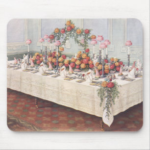 Mousepad Mesa de Banquete de Casamento Vintage