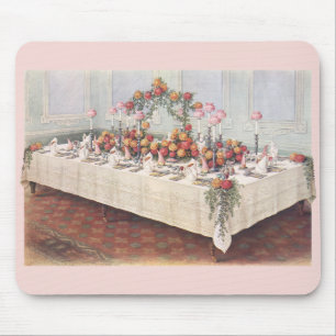 Mousepad Mesa de Banquete de Casamento Vintage