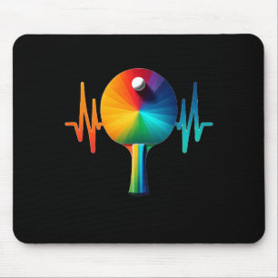 Mousepad Mesa de tênis de ping pong pulso batimento cardíac