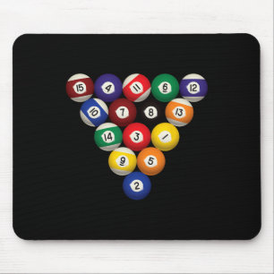 Mousepad Mesa Engraçado Jogador de Piscina Engraçado Billia
