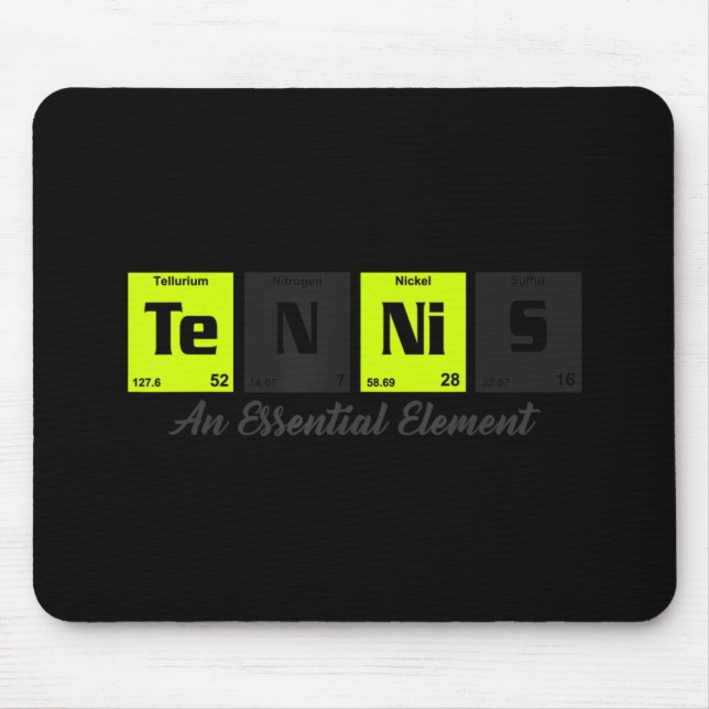 Mousepad Mesa periódica de elementos presente do Tênis Play (Frente)