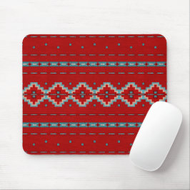 Mousepad Mesas do Sudoeste Vermelho e Turquesa