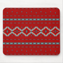 Mousepad Mesas do Sudoeste Vermelho e Turquesa