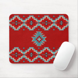 Mousepad Mesas do Sudoeste Vermelho e Turquesa
