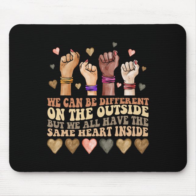 Mousepad Mesmo Coração Dentro Juneteenth Mês da História Ne (Frente)