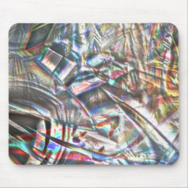 Mousepad Mess de traços coloridos em grãos rústicos e chuvo