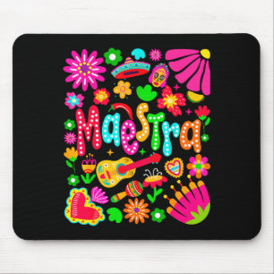 Mousepad Mestra cinco de maio espanhola professora mexicana