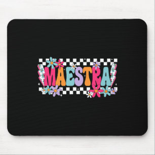 Mousepad Mestra Professora Espanhola Volta às Aulas Primeir