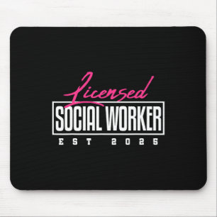 Mousepad Mestrados De Msw Lcsw De Graduação De Trabalhador 