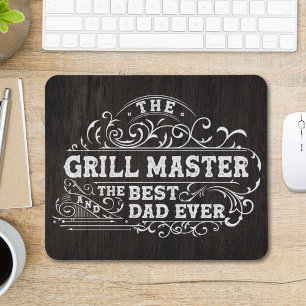 Mousepad Mestre da Grelha e Melhor Pai de Todos Dia dos Pai