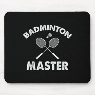 Mousepad Mestre de Badminton Divertido Jogador de Badminton