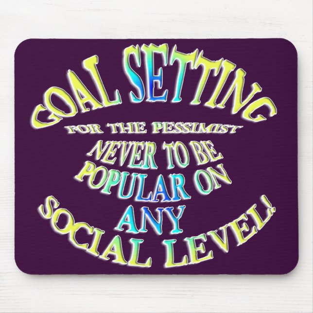 Mousepad Meta: Nunca ser popular (Frente)