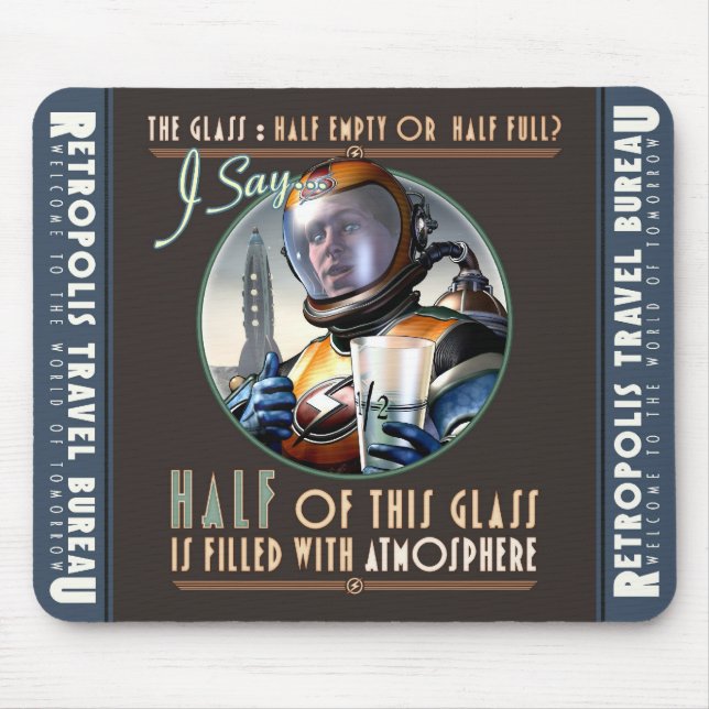 Mousepad Metade enchida com o tapete do rato da atmosfera (Frente)