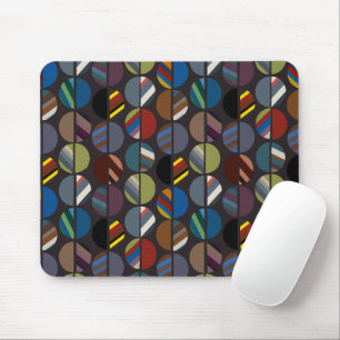 Mousepad Metades Ovalas em Faixa Masculina
