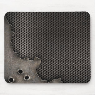 Mousepad Metal com fundo dos buracos de bala