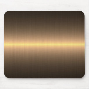 Mousepad metal escovado ouro