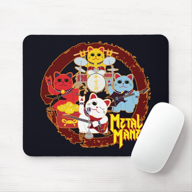 Mousepad Metal Maneki (Com mouse)