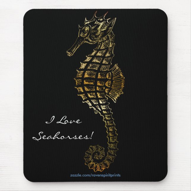 Mousepad Metálico SEA-HORSE 3D (Frente)