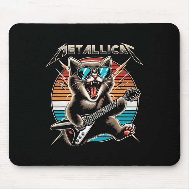 Mousepad Metallicat - Engraçado Cat 2 (Frente)
