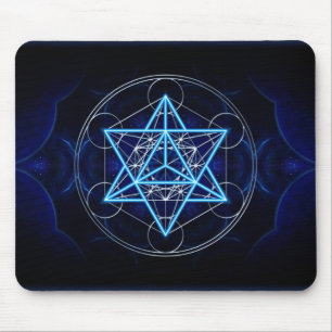 Mousepad Metatrons cubo - Merkaba estrela Tetraeder -