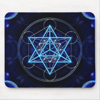 Mousepad Metatrons cubo - Merkaba estrela Tetraeder -